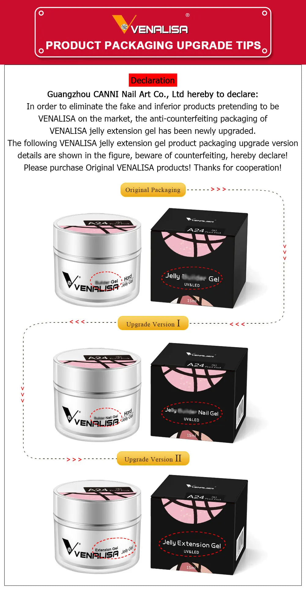 VENALISA Clear Color Extension Gel Pearl Glittle Gel Canni Supply Camouflage Fasting Jelly Nail Gel Self Leveling Acrylic Gel