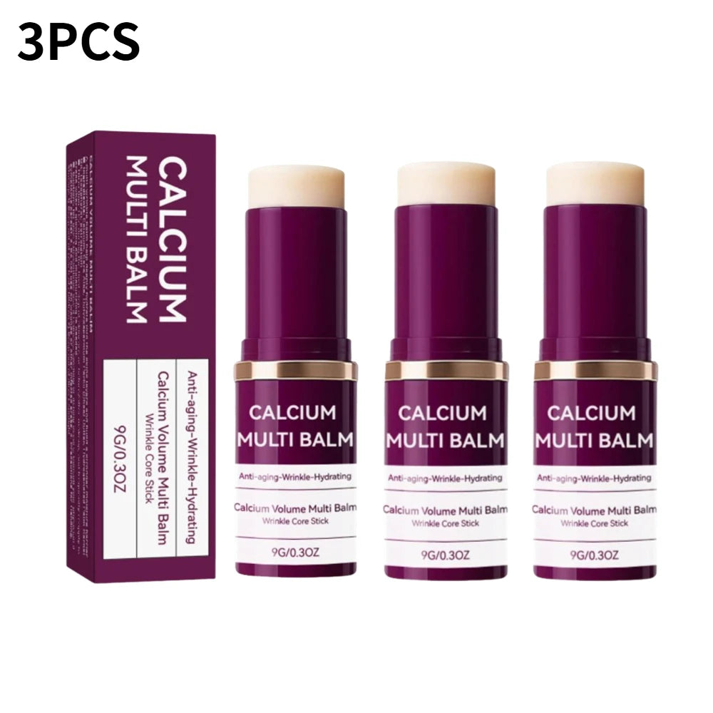 1/2/5PCS Calcium Volume Multi Balm Stick,Collagen Moisturing Stick Face Cream Anti Wrinkle Hydrating For Eyes Neck Face Skincare