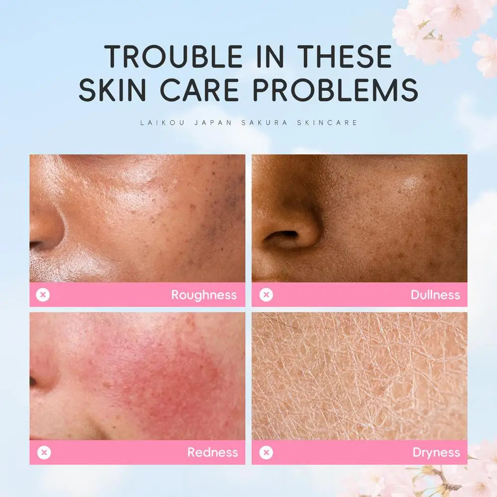 100ML Sakura Face Toner Brightening Hydrating Moisturizing Oil Control Deep Hydration Moisturizer Feels Light Serum Skin Care