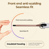 EU Plug 0.51"  Curling Iron, Constant Temp Hair Care, Auto Shutoff, Anti-Scald Stand, Perfect for Wool Curls