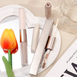 Double Head Face Contouring Stick 2 in 1 High Gloss Grey Brown Matte Nose Shadow Cream Brighten Highlighter Face Bronzer Makeup