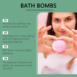 OceAura Christmas Bath Bombs Gift Set Aromatherapy Relax Stress Exfoliating Moisturize Shower Cleaner Handmade Bath Salt Ball