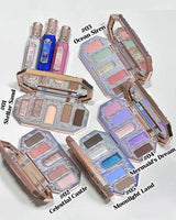 Flower Knows Swan Ballet 6 Color Eyeshadow Palette Matte Shimmer Pearl Glitter Waterproof Highly Pigmented Long Lasting Makeup