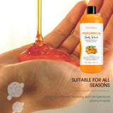 Persimmon Body Wash Gel Gentle Cleansing Moisturizing Skin Exfoliating Shower Gel Smooth Soft Body Odor Remover Bath Products