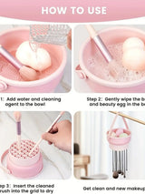 3-In-1 Silicone Makeup Brush Cleaner Mat & Drying Rack - Cosmetic Brush Cleaning & Air Dry Tool, Beauty Tool Organizer Kit