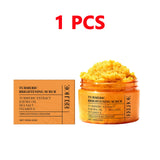 Turmeric Body Scrub - All-Natural Exfoliator for Body, Face, Hand & Foot, Gently Moisturizes & Brightens Skin for All Skin Types