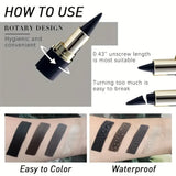 1/2pcs Waterproof and Sweat-Resistant Multi-Use Eye Pencil Set, Smudge-Resistant, for Eyes and Lips