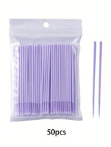 50/100pcs Nano Cleaning Swabs, Ultra Fine Makeup Remover Sticks For Eye Makeup, Contouring, Eyeliner, Lips And Skin Cleansing